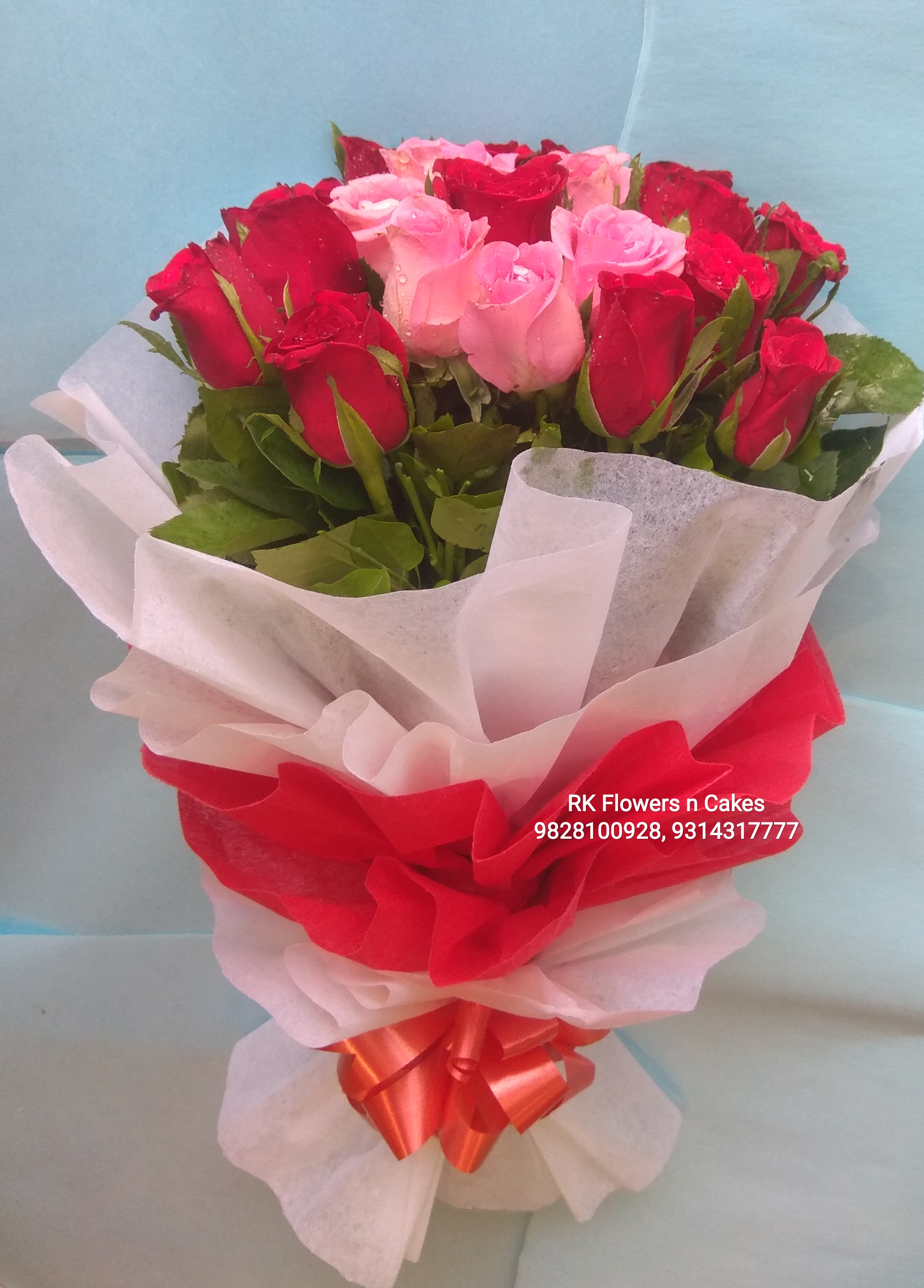 Pink & Red Rose Bunch